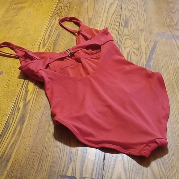 Andie Womens Bathing Suit XS EXTRA SMALL TAHITI CHILI PEPPER One Piece RED RUST - Picture 3 of 8